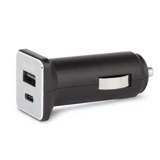 Автомобильное зарядное устройство Moshi QuikDuo Car Charger USB-C PD/QC Black (36 W) (99MO022072)