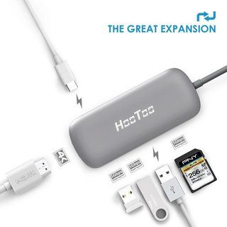 Адаптер HooToo Shuttle USB-C Hub Space Grey для Mac