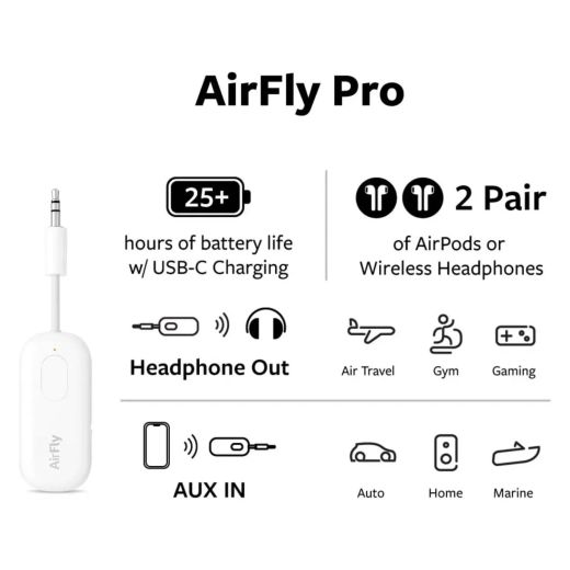 Беспроводной аудиоприемник/передатчик Twelve South AirFly Pro 2 White