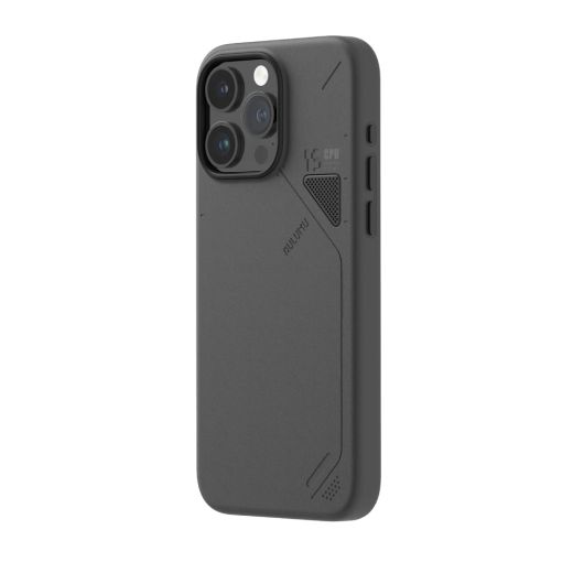 Эко чехол Aulumu A15 Vegan Leather Case Black для iPhone 15 Pro Max