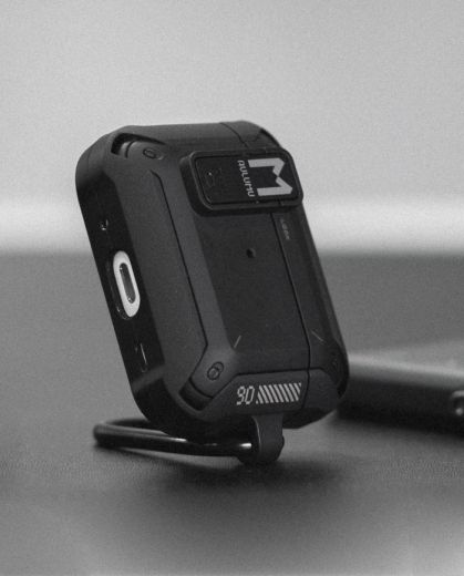 Чохол з карабіном Aulumu A19 AirPods Pro Case with Lock&Keychain Black для AirPods Pro 2 (2022)