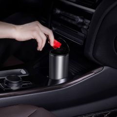 Автомобільний контейнер для сміття Baseus Gentleman Style Vehicle-mounted Trash Can Black (CRLJT-01)