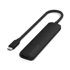 Адаптер Satechi 6 в 1 USB-C Slim Multiport Adapter Black (ST-P6SK)