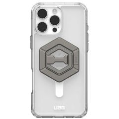 Противоударный чехол с подставкой UAG Plyo MagSafe Ice White plus Titanium Ring для iPhone 16 Pro Max (1144811BV01)