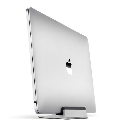 Подставка UPPERCASE KRADL Small Profile Space Saving Aluminum Vertical Stand Silver для MacBook