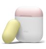 Чехол Elago Silicone Duo Case White/Pink/Yellow (EAPDO-WH-PKYE) для Airpods