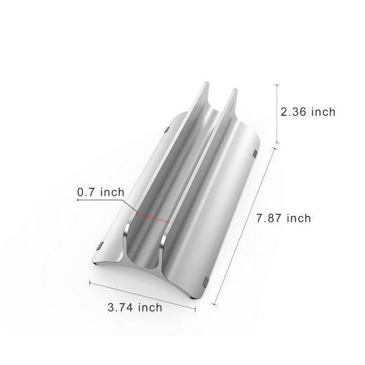 Подставка Vogek Vertical Laptop Stand Silver для MacBook