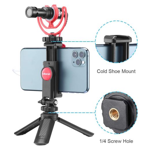 Універсальне кріплення для телефону Ulanzi Universal Phone Tripod with Cold Shoe Mount