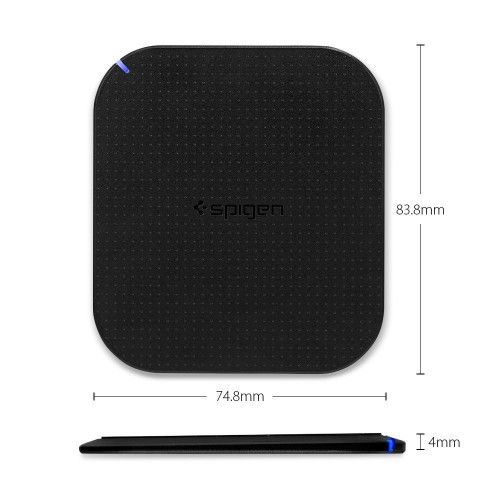 Бездротова зарядка Spigen Essential F302W Black
