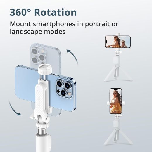 Кріплення на штатив для телефону Atumtek Phone Tripod Mount White