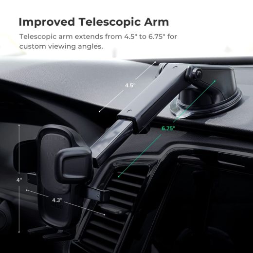 Автотримач iOttie Easy One Touch 5 Dash & Windshield Mount Black (HLCRIO171AM)