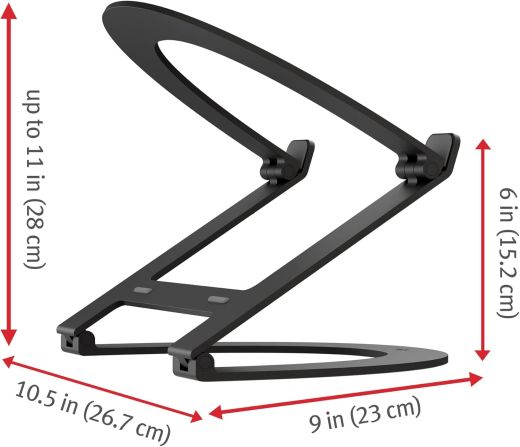 Алюмінієва портативна підставка Twelve South Curve Flex Black для MacBook (IPTSURFXBK)