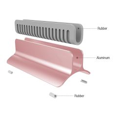 Подставка Vogek Vertical Laptop Stand Rose Golden для MacBook