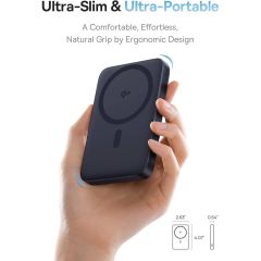 Повербанк Baseus PicoGo Ultra-Slim Qi2 Magnetic 15W Power Bank 5000mAh Black