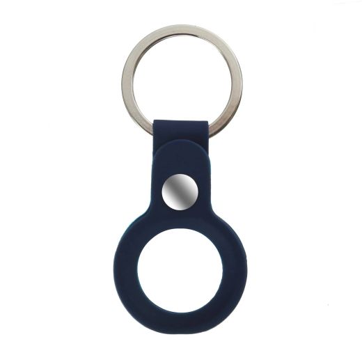 Силиконовый чехол CasePro Silicone Ring with Button Dark Blue для Apple AirTags