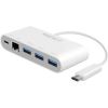 Адаптер Macally USB-C Hub to 3 port USB-A, Gigabit Ethernet and USB-C (UC3HUB3GBC)