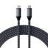 Кабель Satechi USB-C to USB-C 100W Charging Cable Space Gray (2 m) (ST-TCC2M)