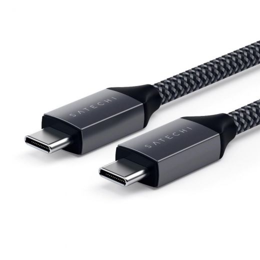 Кабель Satechi USB-C to USB-C 100W Charging Cable Space Gray (2 m) (ST-TCC2M)