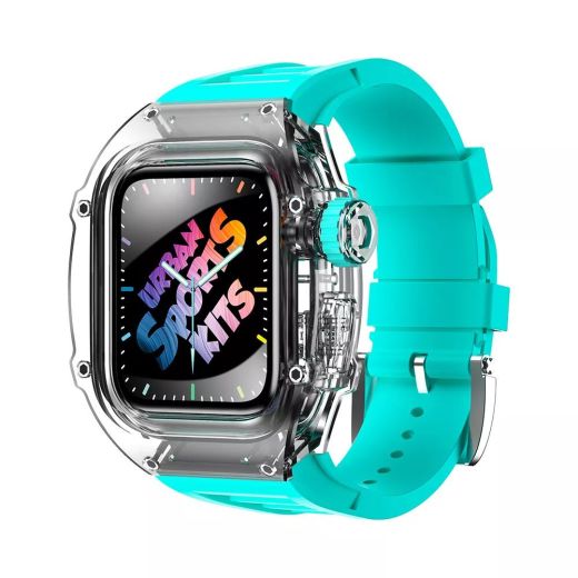 Чехол с ремешком CasePro Urban Sports Mod Kits Tiffany для Apple Watch 45mm