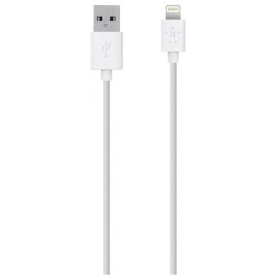 Кабель Belkin USB 2.0/Lightning 1.2 м White (F8J023bt04-WHT)