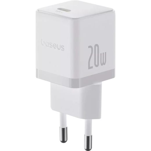 Швидка зарядка Baseus Palm Fast Charger USB-C 20 Вт White (P10111602213-00)