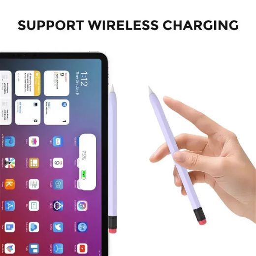 Силіконовий чохол CasePro Protective Sleeve Purple для Apple Pencil 2