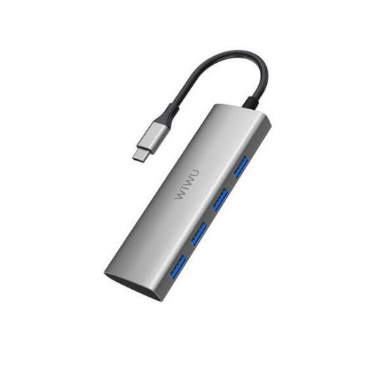 Адаптер Wiwu Alpha 4 в 1 А440 Type-C to 4 USB 3.0