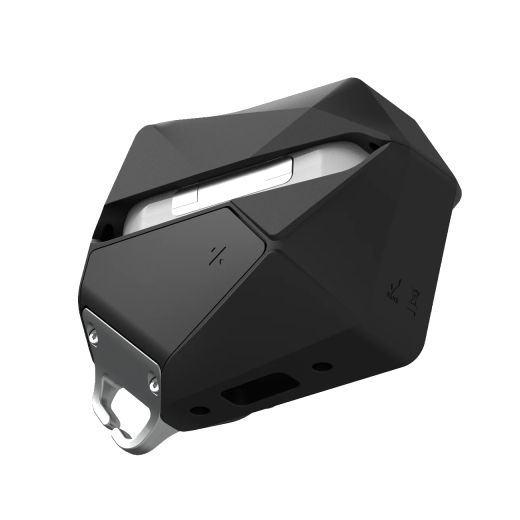 Чохол з ремінцем Aulumu A09 Geometric Case Black для AirPods Pro | Pro 2