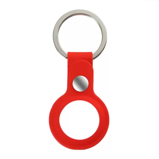 Силиконовый чехол CasePro Silicone Ring with Button Red для Apple AirTags