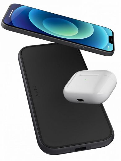 Беспроводная зарядка Zens Dual Fast Wireless Charger Black (ZEDC11B/00)