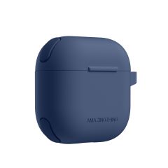 Силіконовий чохол AmazingThing Omni GripClip Case Titan Blue для Airpods 4 (APRO4OMDB)