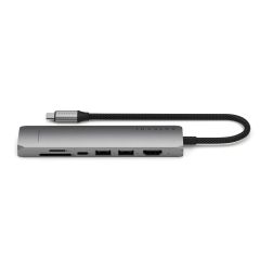 Адаптер Satechi 7-in-1 USB-C Slim Multiport Adapter with Ethernet Space Grey (ST-P7SM)