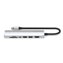 Адаптер Satechi 7-in-1 USB-C Slim Multiport Adapter with Ethernet Silver (ST-P7SS)