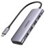 Мультипортовый адаптер Ugreen 6-в-1 USB-C to USB Silver (70410) Мультипортовый адаптер Ugreen 6-в-1 USB-C to USB Silver (70410)