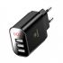 Зарядное устройство Baseus Mirror Lake Intelligent Digital Display 3USB Travel Charger 3.4A (EU) Black (CCALL-BH01) Зарядное устройство Baseus Mirror Lake Intelligent Digital Display 3USB Travel Charger 3.4A (EU) Black (CCALL-BH01)
