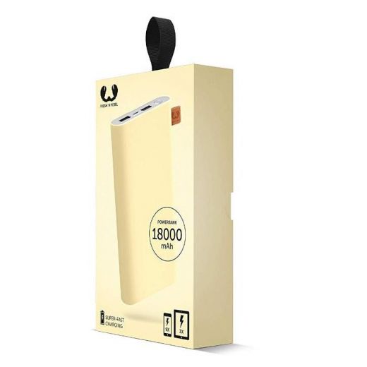 Повербанк с беспроводной зарядкой Fresh 'N Rebel Powerbank V2 18000 mAh Buttercup (2PB5500BC)