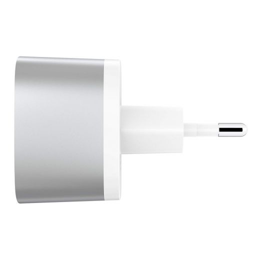 Сетевое зарядное устройство Belkin Home Quick Charger 18W USB 3.0A, USB-C, 1.2m, Silver (F7U034VF04-SLV)
