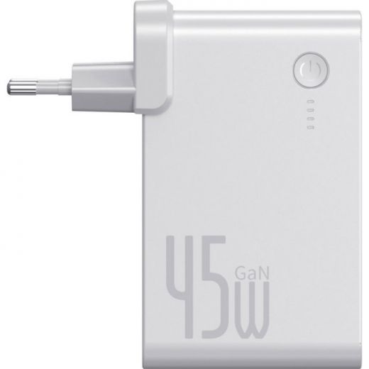 Зарядний пристрій Baseus Power Station 2-in-1 White 10000mAh (PPNLD-F02)