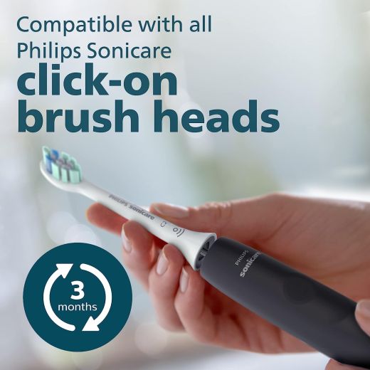 Електрична зубна щітка Philips Sonicare 4100 Black (HX3681/24)