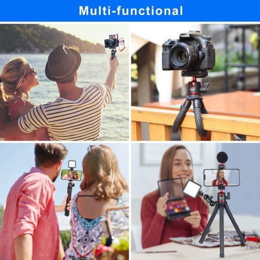 Штатив с гибкими ножками для телефона ULANZI Camera Tripod Mini Flexible Tripod Stand with Hidden Phone Holder with Cold Shoe Mount (MT-11UL)