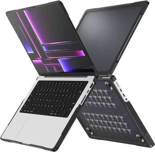 Противоударный чехол CasePro Simple Design Laptop Case Black для MacBook Pro 16" M1 | M2 | M3 | M4 (2021 | 2022 | 2023 | 2024)