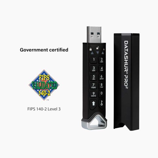 Флешка с паролем iStorage datAshur PRO2 128GB (‎IS-FL-DP2-256-128)