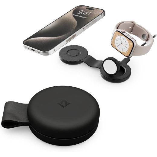 Бездротова зарядка Twelve South ButterFly SE 2 в 1 Qi2 Charger Black