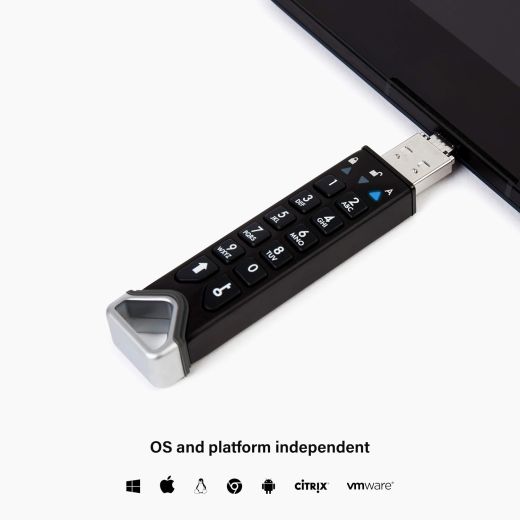 Флешка с паролем iStorage datAshur PRO2 8GB (‎IS-FL-DP2-256-8)