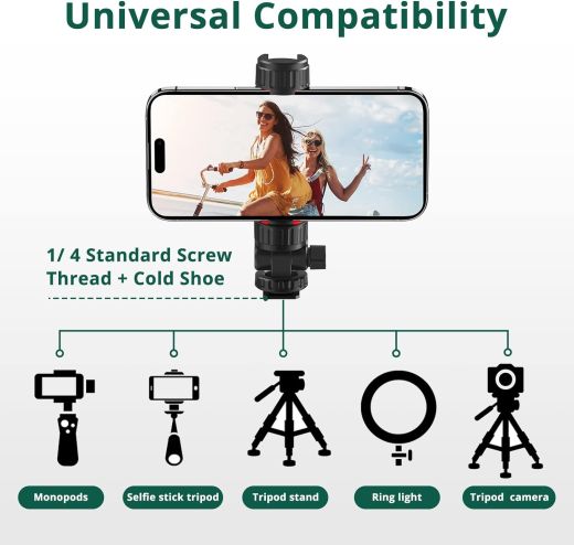 Крепление на штатив для телефона Atumtek Phone Tripod Mount Black