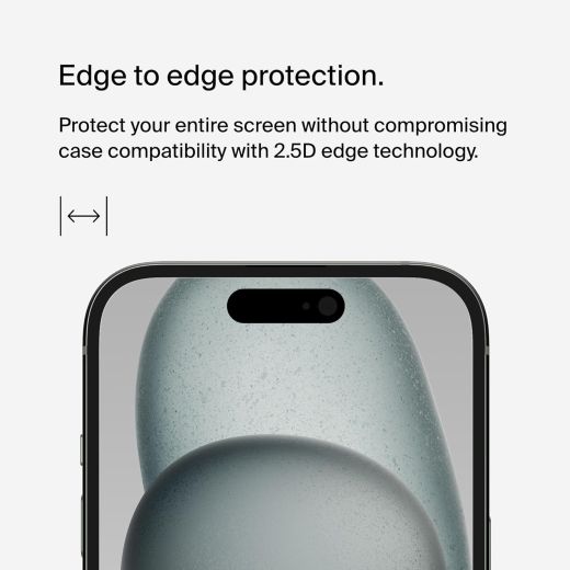 Захисне скло Belkin ScreenForce UltraGlass 2 Treated для iPhone 16 | 15 (OVA131zz)