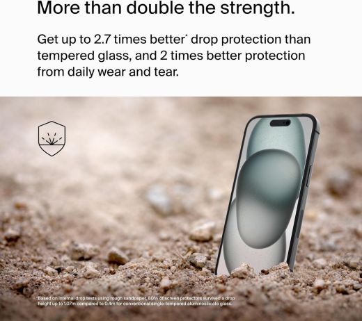Захисне скло Belkin ScreenForce UltraGlass 2 Treated для iPhone 16 | 15 (OVA131zz)