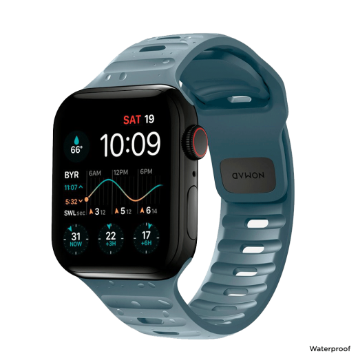 Силіконовий ремінець Nomad Sport Band Marine Blue для Apple Watch 44мм | 45мм | 49мм