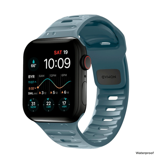 Силиконовый ремешок Nomad Sport Band Marine Blue для Apple Watch 44мм | 45мм | 49мм