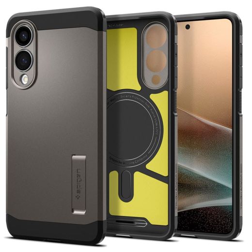 Чохол Spigen Tough Armor AI (MagFit) Gunmetal для Samsung Galaxy S25 Edge (ACS09423)
